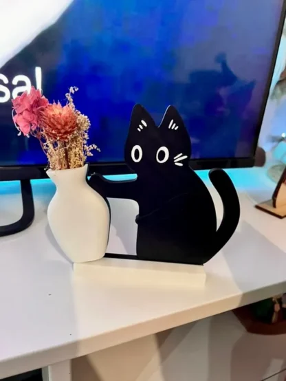 Naughty Cat Vase Decor - Image 5
