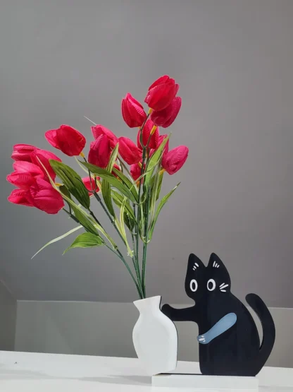 Naughty Cat Vase Decor