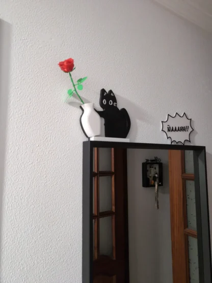Naughty Cat Vase Decor - Image 3